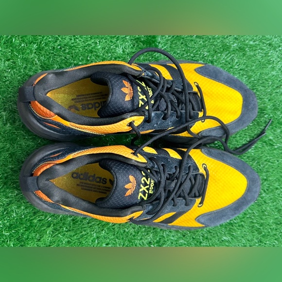 Adidas Men's Size 11.5 ZX Boost 22 Lifestyle Black Orange Sneaker Trainer - Picture 7 of 7